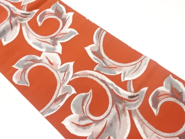 JAPANESE NAGOYA OBI / CHIKUZEN HAKATA / WOVEN ARABESQUE